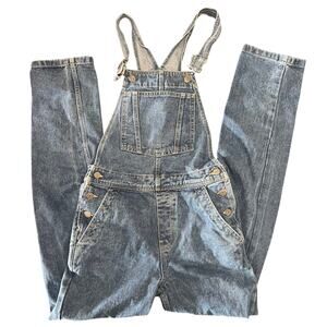 ASOS Design Distressed Denim Overalls Skinny Blue Womens US 4